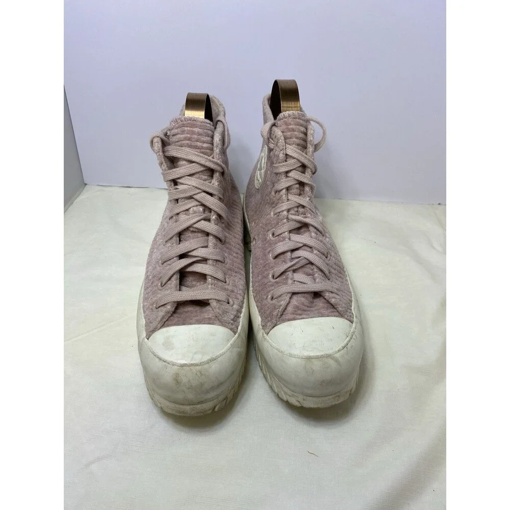 Converse Chuck Taylor Lugged 2.0 High Top Muave Velour Shoes A03243C Women 10 - Picture 4 of 7